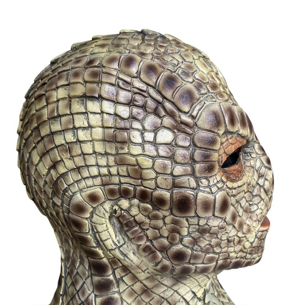 Scary Snake Monster Mask Realistic Halloween Cosplay Party Mask Full Face Mask Theme Party
