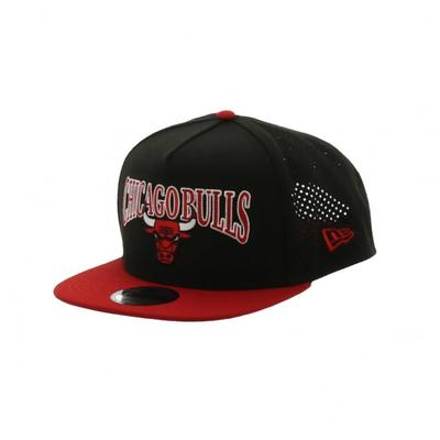 Кепка New Era 9FIFTY NBA 2 Tone с лазерной перфорацией Chi 950AF LP NBA 2TONE CHIBUL BLK SCA 14388566 NER36C7972 Черный/Алый M/L