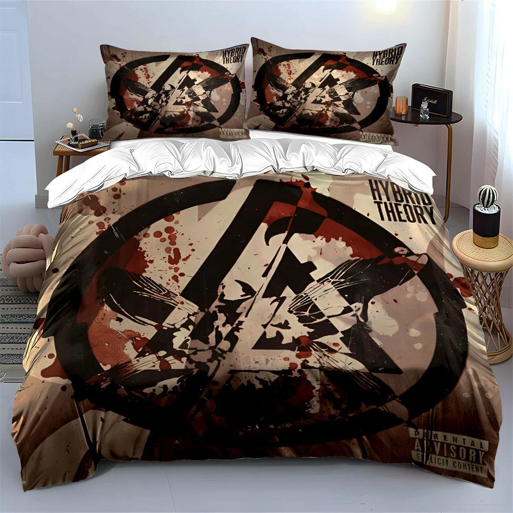 Linkin Park Album Art Bedding Duvet Cover Set Duvet Cover Pillowcases (1*Duvet Cover 2*Pillowcases, without duvet insert)