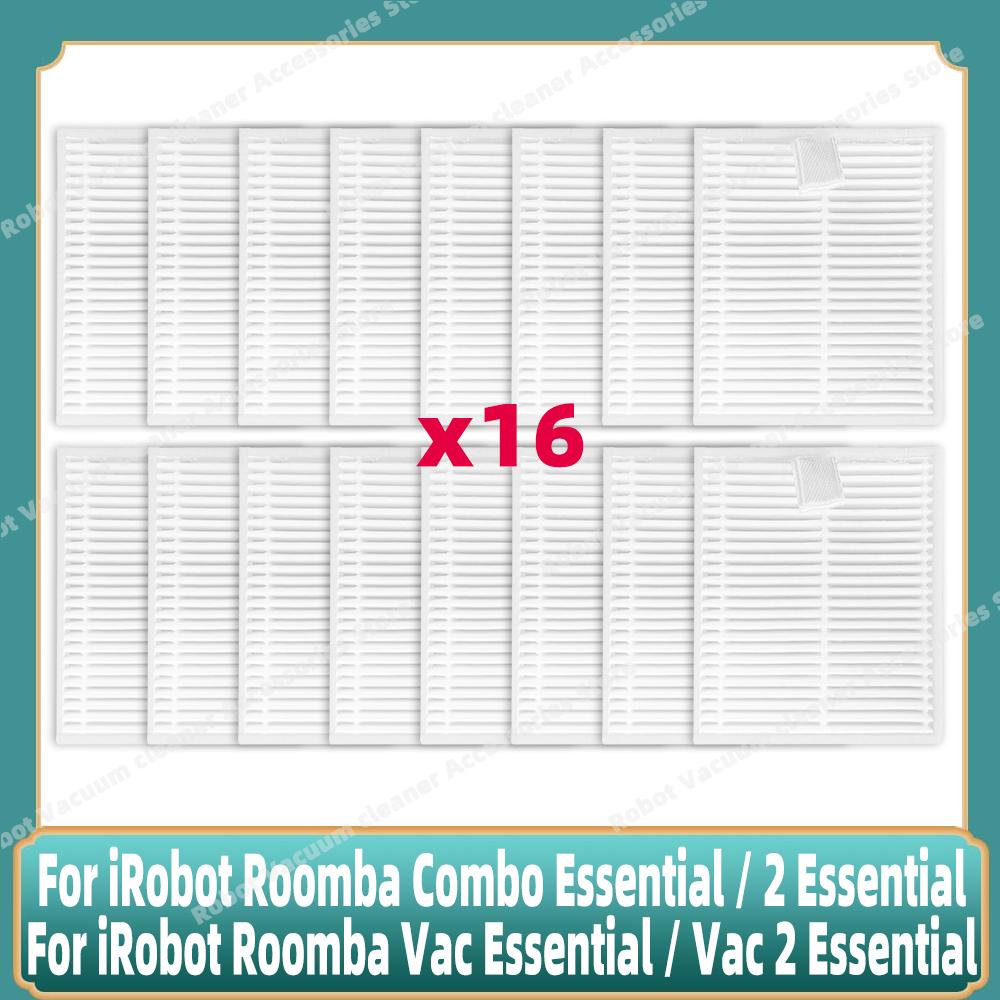 Совместимо для iRobot Roomba 105 Combo, Roomba Combo Essential / 2 Essential Основная боковая щетка HEPA-фильтр Моющая насадка Мешок для пыли Запчасти