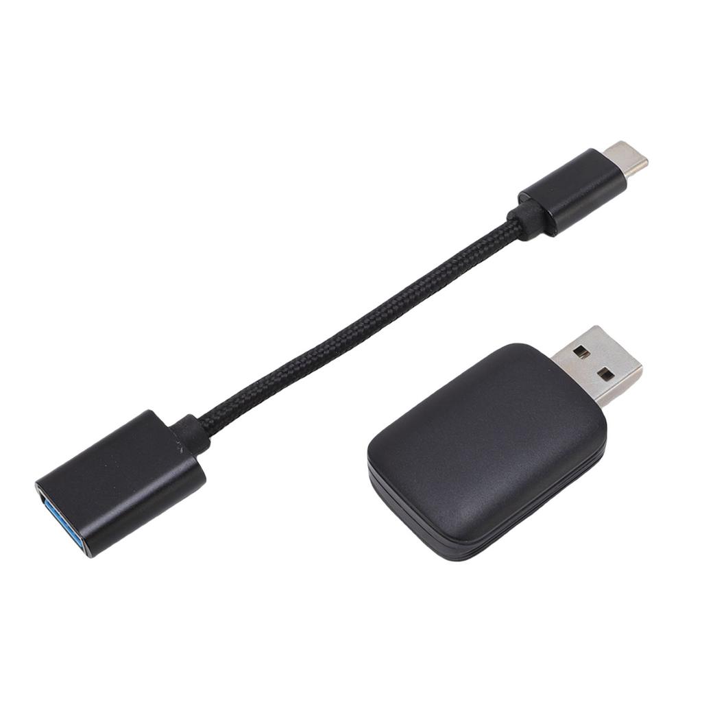 Адаптер 2 в 1 для CarPlay для Android Auto Проводной к беспроводному автомобильный адаптер WiFi 6 Bluetooth с кабелем USB на Type C