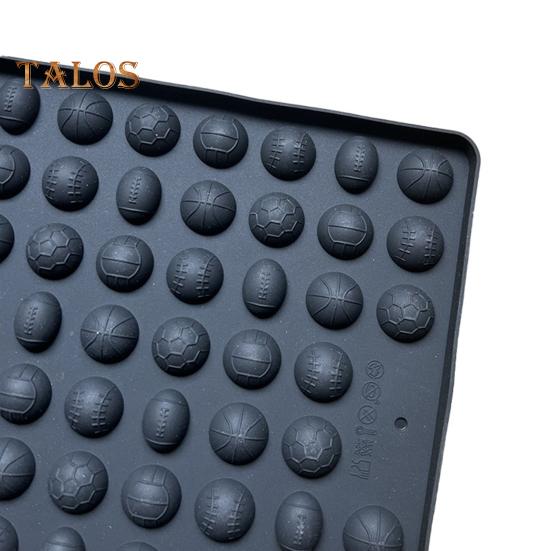Формы для спортивных мячей, конфет, универсальная силиконовая форма, недеформируемая, легкосъемная, с несколькими сетками, антипригарная форма для выпечки