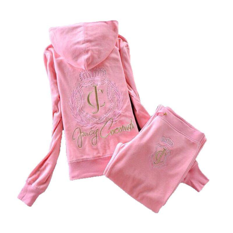 Women's Trendy Embroidered Velvet Hoodie & Wide-Leg Pants Set for Work, Casual, or Athletics