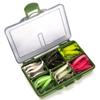 121pcs/set Fishing Lures Set 6-color Soft Silicone Luqiuhxous Shrimp Bait For Freshwater