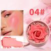 Одноцветный 3D лепестковый цветок румяна хайлайтер перламутровый Highloss Face Brightening Outline Contour Rouge Shimmer Makeup Gift