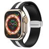 Магнитная застежка Ремешок Для Apple Watch Ultra 2 ремешок 49мм 44мм 40мм 45мм 41мм 38мм Силиконовый Браслет iWatch серия 7 3 6 5 se 8 9