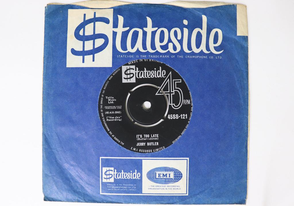 7-дюймовая пластинка JERRY BUTLER - Make It Easy On Yourself / It's Too 45SS121 STATESIDE 1962 UK Soul/Funk б/у