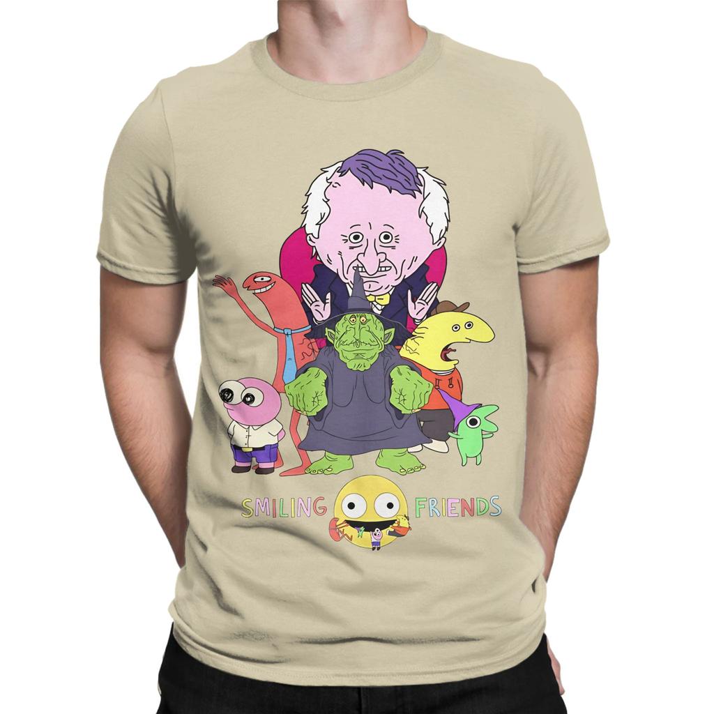 Smiling Friends Universe Funny Graphic 100 Cotton Tshirt Smiling Friends Season 2 Tees Tops For Unisex