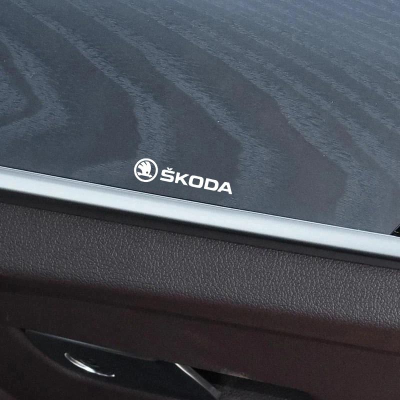 Car Badge Sticker Full Body Wheel Decals Emblem Stickers For Skoda Fabia 1 2 Octavia A7 Superb Rapid Yeti Karoq Vision VRS Kamiq  JT3