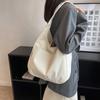 Повседневные сумки через плечо для женщин Вельветовые многоразовые сумки-тоуты для покупок Большой вместимости Женская дорожная сумка с верхней ручкой Рюкзак для девочек для книг