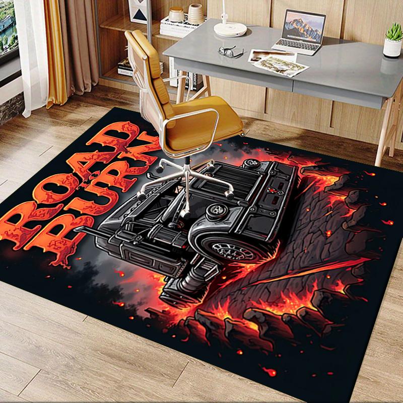 Road to Burn Chair Mat Office Carpet for Home Decor, Sofa Rug, Desk Pad, Gift for Any Room