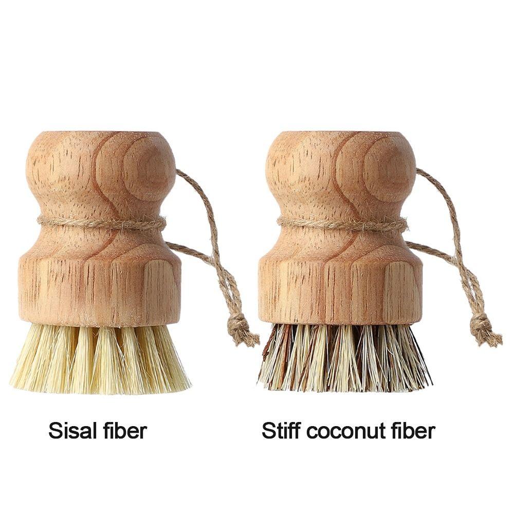 Natural Sisal Coconut Brown Pot Can Not Brush Hair Home Dishwashing Brush Non-stick Pot Brush Kitchen Cleaning Brush