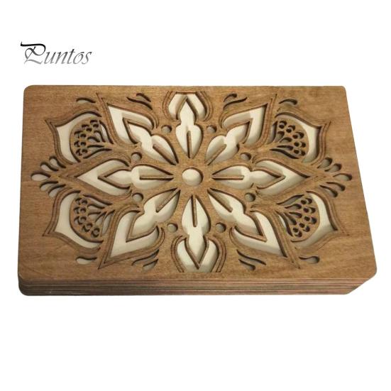 Органайзер для хранения бусин, деревянный ящик для хранения с крышкой, многоярусный лоток для сортировки бусин, органайзер для принадлежностей для работы с бисером для любителей рукоделия