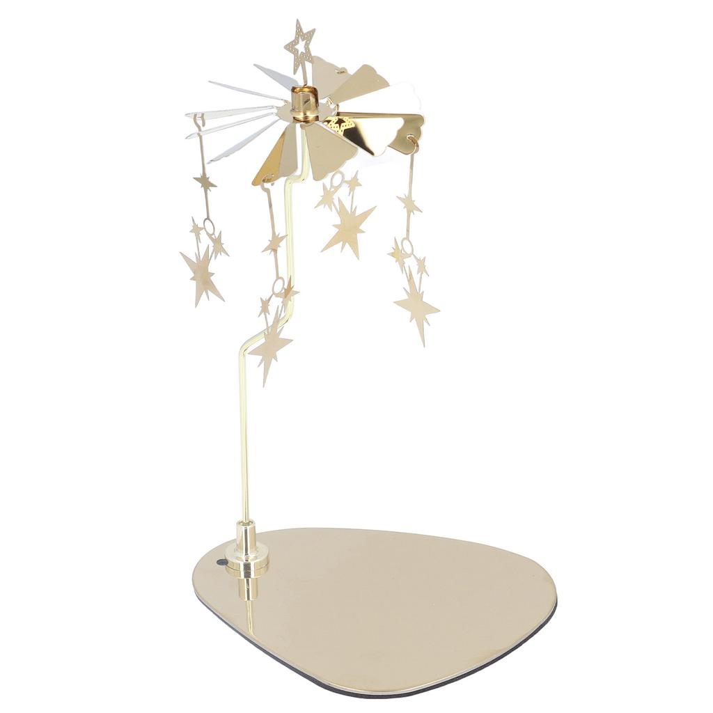 Подсвечник круглый треугольный поднос романтический европейский стиль нержавеющая сталь вращающийся ароматерапевтический подсвечник в виде колокольчика