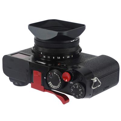 Haoge LH-X200B Квадратная металлическая бленда для объектива с переходным кольцом 49 мм Металлическая крышка для Fujifilm X100VI, Черный