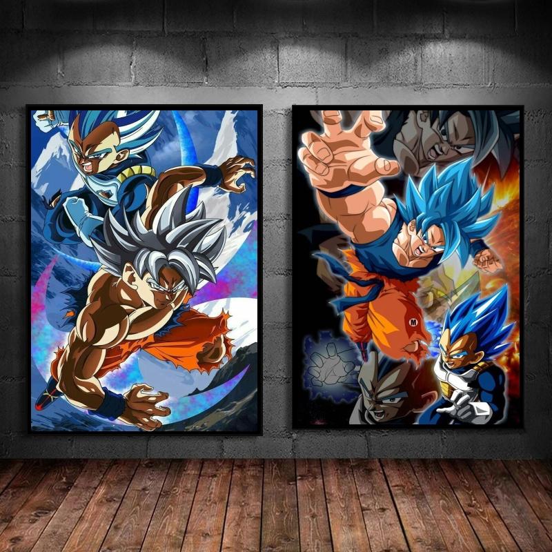 Плакаты и картины Seven Dragon Ball Sun Wukong Наклейки на стену Классические декоративные подарочные комнаты