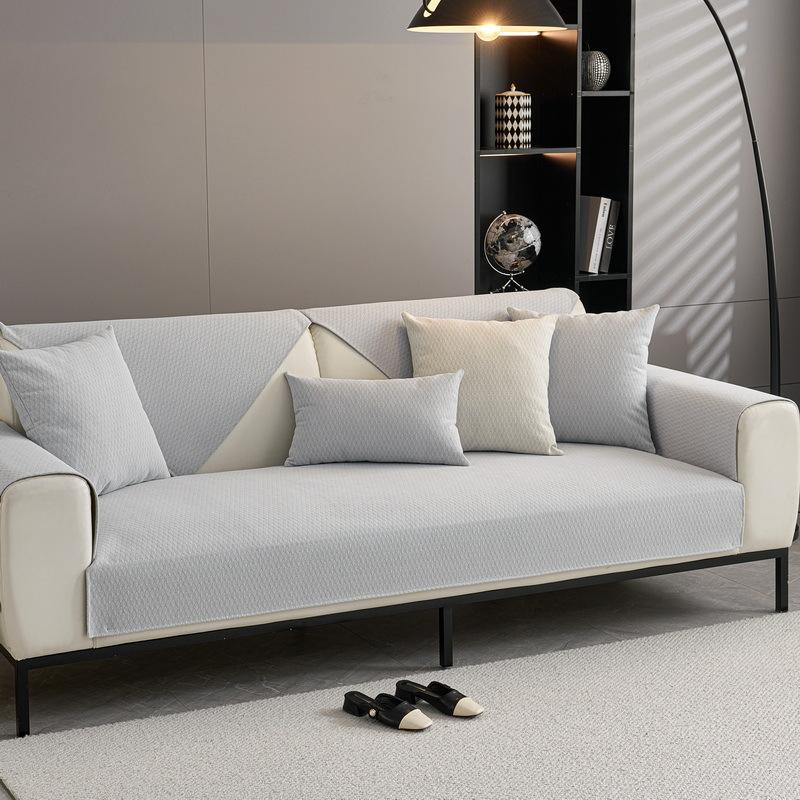 Водонепроницаемая подушка для дивана на все времена года, нескользящая, простая для домашних животных, нелипкий мех, чехол для дивана с барьером от мочи, спинка, полотенце из цельного полотна