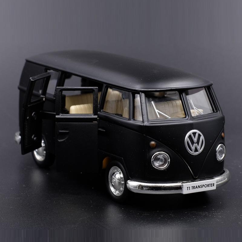 Моделирование изысканных литья под давлением и игрушечных автомобилей VW T1 Transporter 1950 года, классический автобус RMZ city 1:Модель из 36 сплавов с откатным механизмом