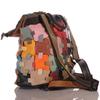 Women's Leather Backpack In Patchwork Design