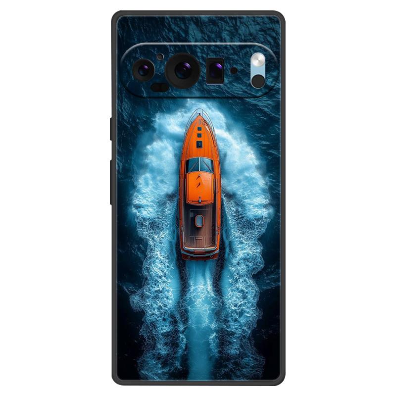 For Google Pixel 9 Pro XL Case Cool Painted Silicone TPU Soft Cover For Googe Pixel 9 9 Pro 8A Cases Black Protective Shells