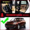 Изготовленный на заказ коврик для пола автомобиля с правым рулем для Porsche Cayenne 2011-2017 2006-2010 Аксессуары для интерьера Роскошный Прочный Кожаный Ковер