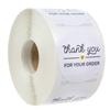 50pcs thank you for supporting my business Kraft Stickers with round labels sticker for small shop handmade sticke