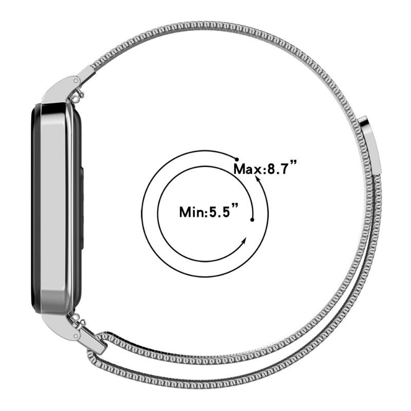 UIENIE 18 мм миланский ремешок для браслета Xiaomi Redmi Band 2 + защитный чехол-бампер Смарт-часы браслет для Xiaomi smart Band 8 Active Correa