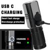 Супер яркий мини XHP50 светодиодный фонарик USB перезаряжаемый зум фонарик для рыбалки мощный 3 режима освещения лампа для кемпинга