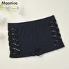 Женские сексуальные трусы-боксеры с полыми краями, женское дышащее нижнее белье, защитные трусы M-XL