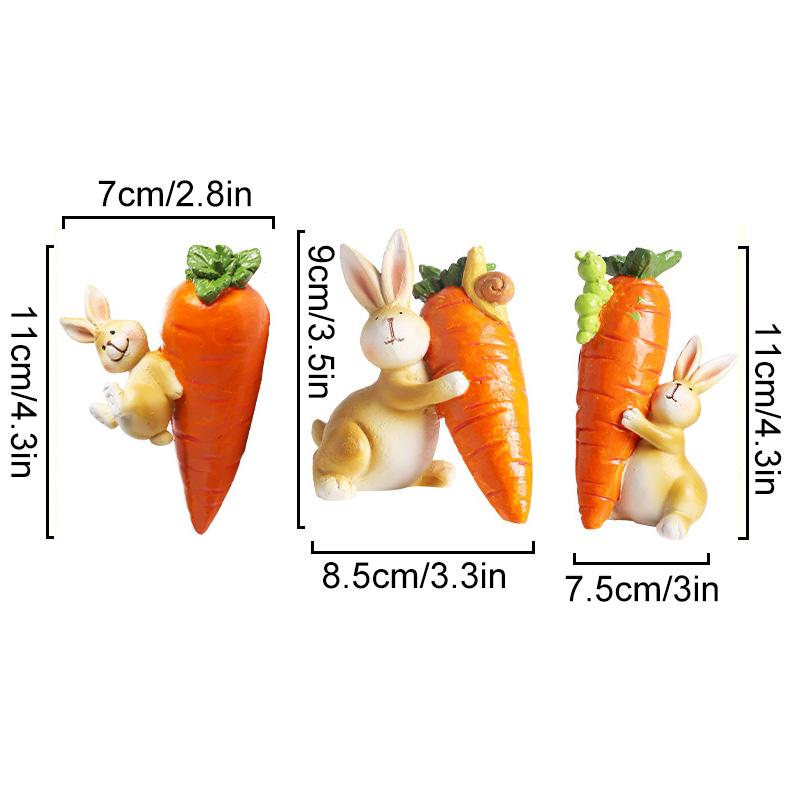 1 шт. смоляная пружина морковка Ins модель животного подвеска кролик милые пасхальные украшения кролик