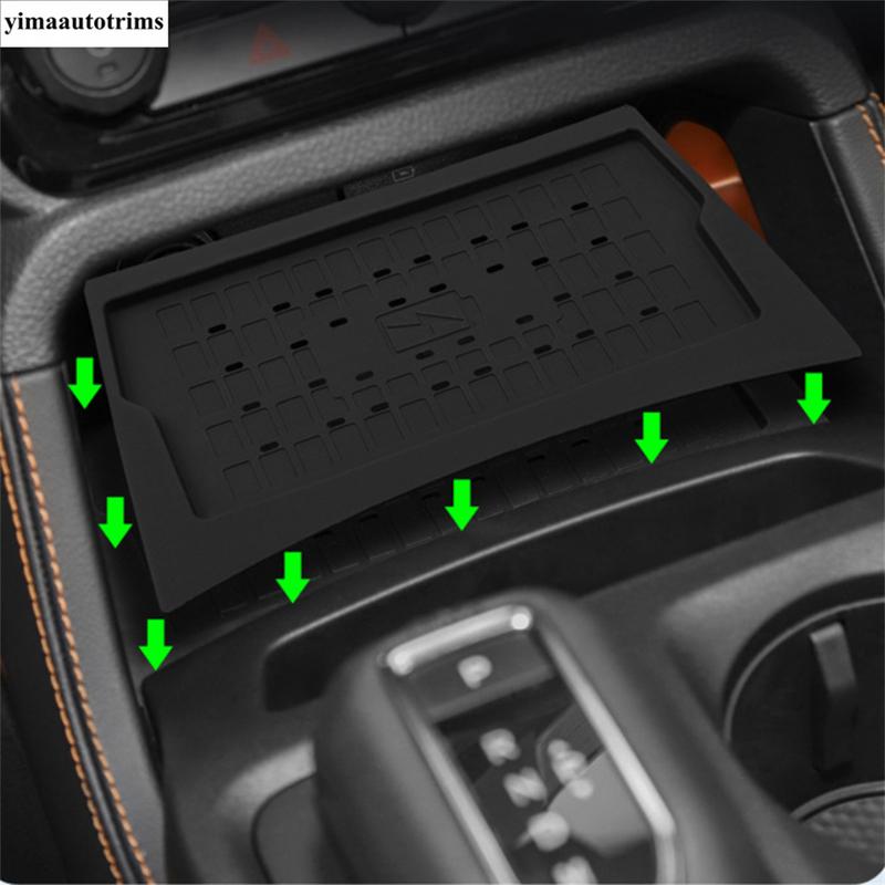 Для Ford Ranger 2024 2025 Беспроводное зарядное устройство Зарядная панель для мобильного телефона Силикагель Аксессуары для модификации интерьера и защиты