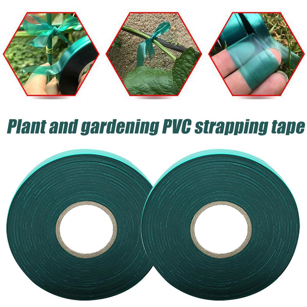 Nursery Plant Strapping Ribbon For Branches Tree Tape Roll Stretch Garden Flowers Indoor Outdoor Greenhouse Green Garden Tape