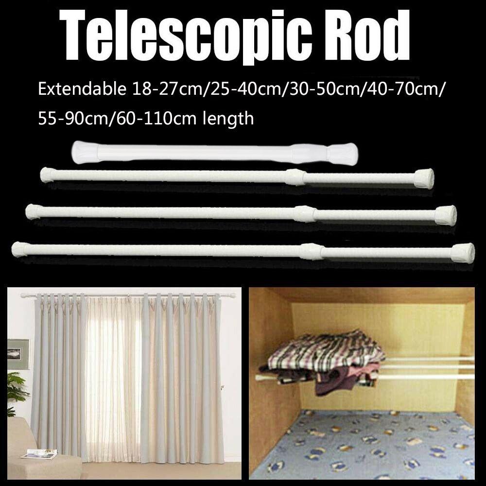 Load Durable Household Curtain Telescopic Pole Extendable Sticks Bathroom Product Hanging Rods