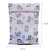 Large Capacity Washing Bag Cat Print Laundry Basket Convenient Storage Bags  Household