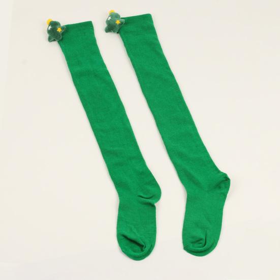 Зимние длинные носки Вязание выше колена Рождественские гольфы на Новый год