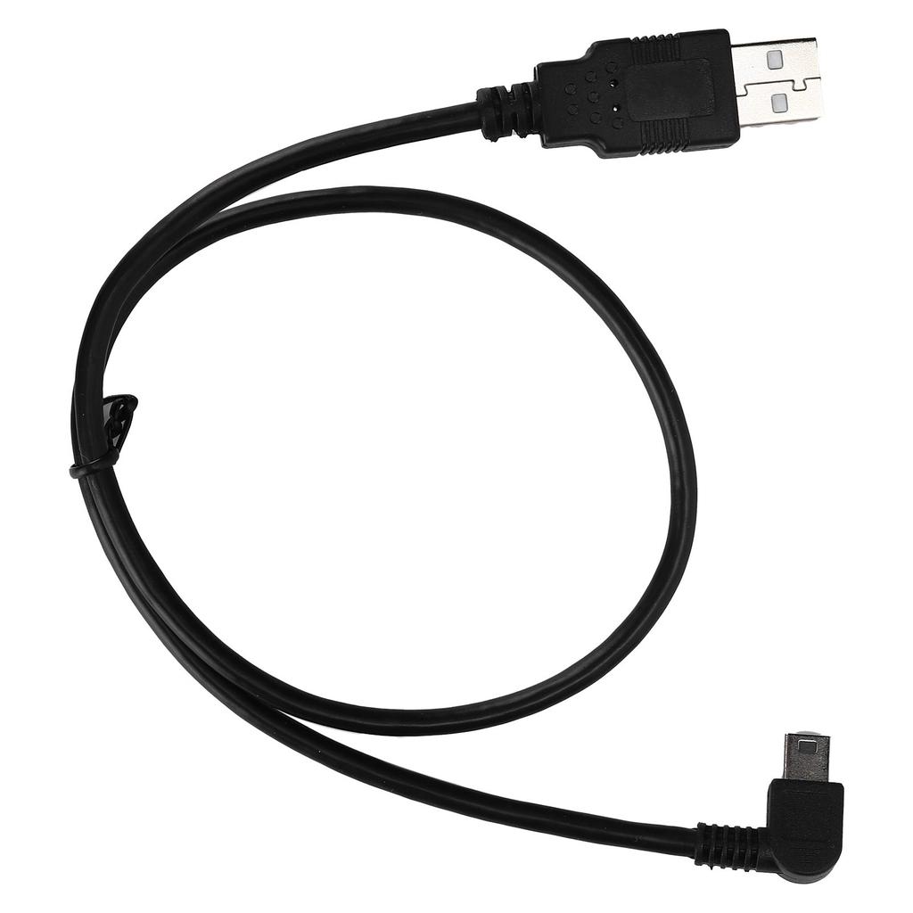 Кабель USBA - Mini USBB "папа-папа" с левосторонним угловым разъемом, шнур питания для зарядки ПК