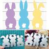 Easter 3pcs/lot Rabbits Metal Cutting Dies Stencil for DIY Scrapbooking Photo Album Embossing Paper Cards Crafts Diecuts