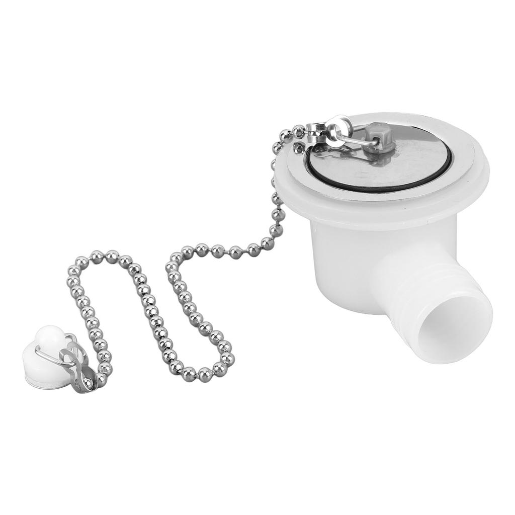 RV Sink Drain Connector Right Angle Stainless Steel Strong Sealing Space Saving Drain Pipe Hose