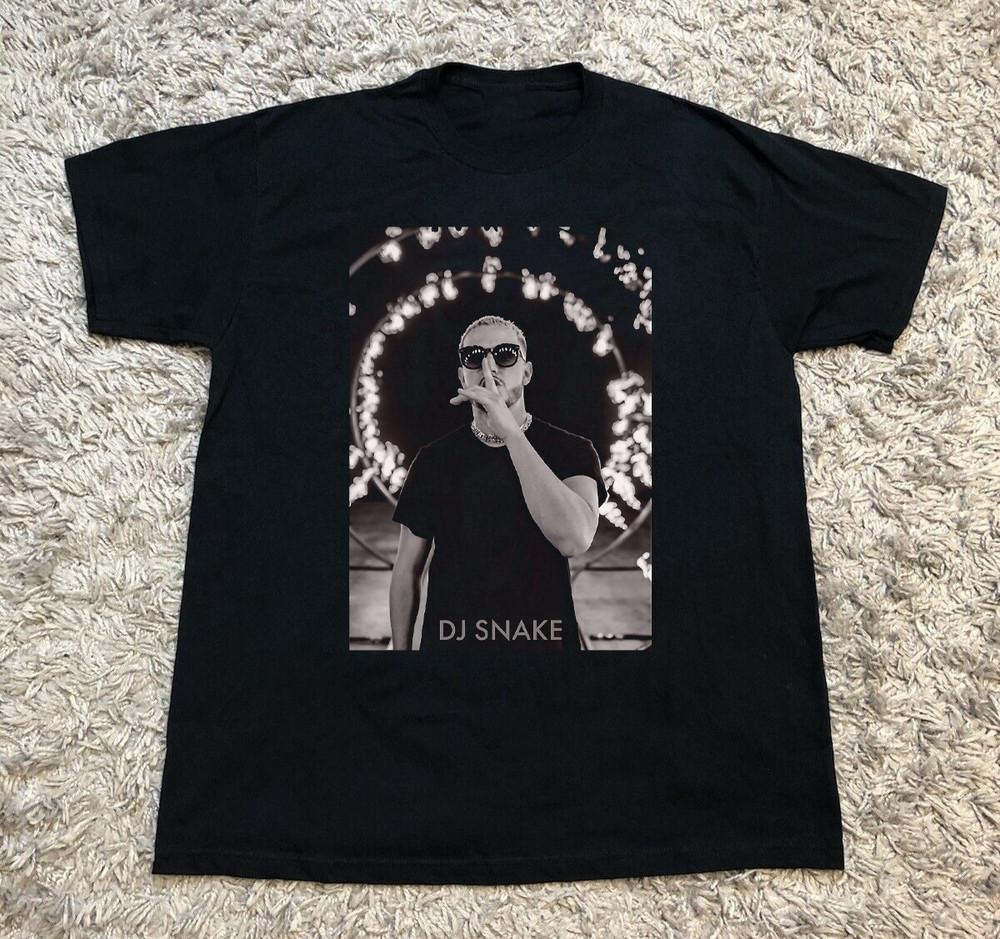DJ Snake Черная хлопковая рубашка Все размеры S5XL Унисекс T152 Унисекс футболка