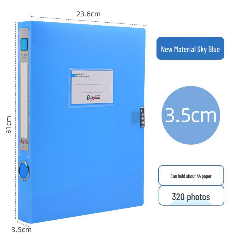 A4 Очень толстый пластиковый ящик для хранения документов - Органайзер для офисных файлов
