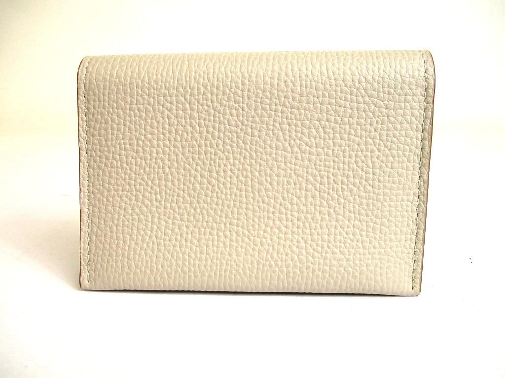 Authentic LOEWE Anagram Light Gray Leather Business Card Holder #a874 Refurbished