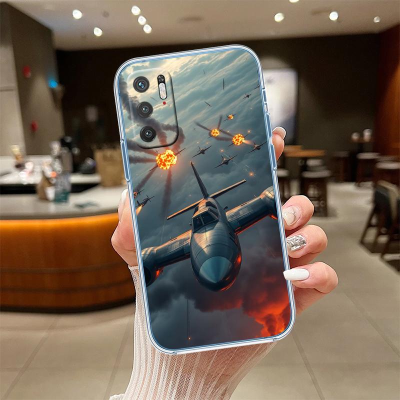 RE56 Strategic bomber aircraft Transparent Phone Case for Samsung Galaxy A04 A04S A14 A23 A34 A54 M23 M33 M52 M53