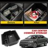 Для VW Tiguan 2018      2024 и -2024 VW Taos Органайзер-поддон центральной консоли Ящик для хранения подлокотника