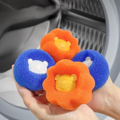 2 многоразовых шарика для уборки шерсти домашних животных — идеальное средство для удаления шерсти у кошек и собак, улавливатель ворса и фильтр для стиральной машины, чтобы дом был свободен от шерсти