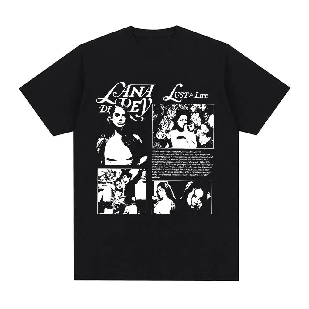 Singer Lana Del Rey T Shirt Ultraviolence Music Album Tshirt Unisex Wounisex Hip Hop Vintage Short Sleeve T Shirts Gothic Streetwear