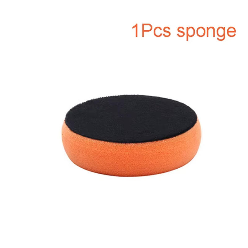 Car Waxing Sponge High Density Buffing Wipe Polisher Pads Kits Cleaning Accessories with Red Handle Car Wax Applicator Pads Set
