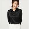 Satin Mulberry Silk Heavy Silk Shirt Women's Shirt Long-sleeved Blouse Commuter Solid Color Professional Wear
