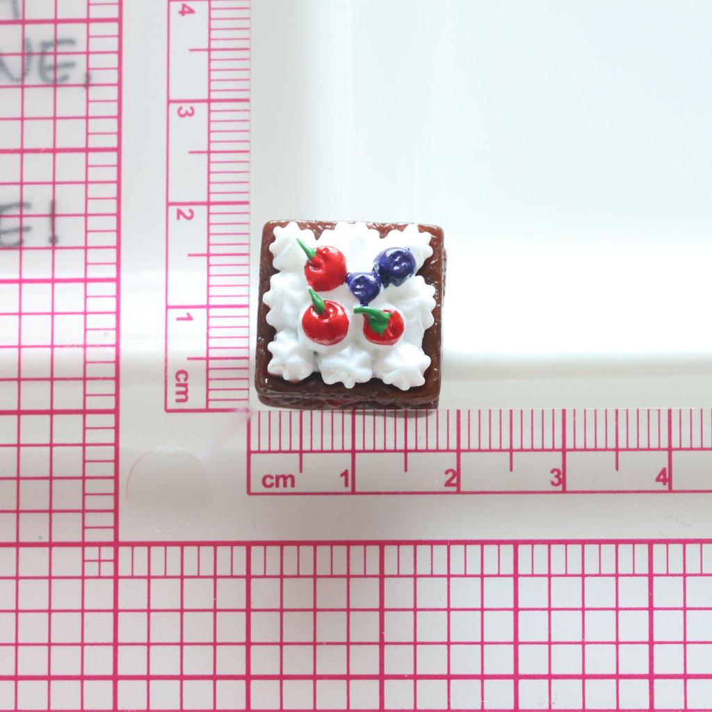 DIY Purple Sweet Potato Rice Ball Resin Toy Cake with Cream Glue Accessories