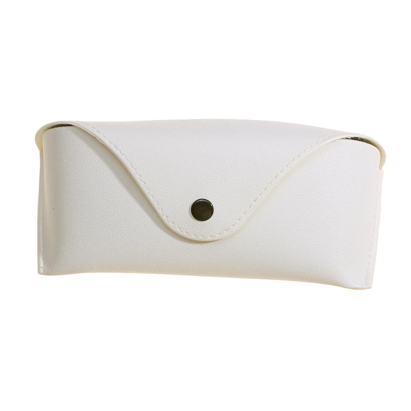 Однотонный кожаный футляр для очков, футляр для хранения солнцезащитных очков и очков для коррекции близорукости, модный, устойчивый к давлению футляр для очков