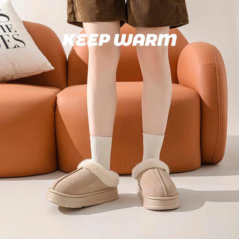 Зимние плюшевые тапочки Rogue Rabbit - нескользящие хлопковые тапочки с толстой подошвой для дома и улицы для женщин и мужчин